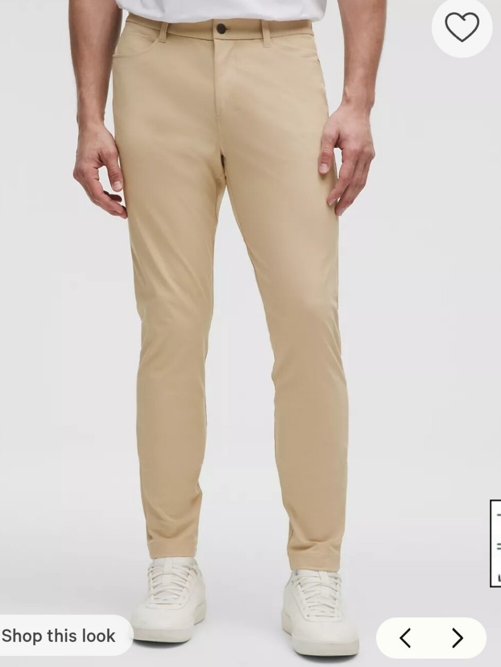 Lululemon Commission Pant Slim 34"L Size 30 in Tan